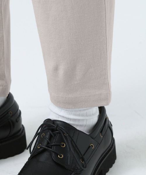 BAYFLOW(ベイフロー)の「リネンスリムテーパードパンツ(その他パンツ・メンズ・チャコール/カーキ/アイボリー/ブルー・SMALL/MEDIUM/LARGE)」の22枚目の写真