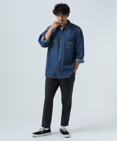 BAYFLOW(ベイフロー)の「リネンスリムテーパードパンツ(その他パンツ・メンズ・チャコール/カーキ/アイボリー/ブルー・SMALL/MEDIUM/LARGE)」の5枚目の写真