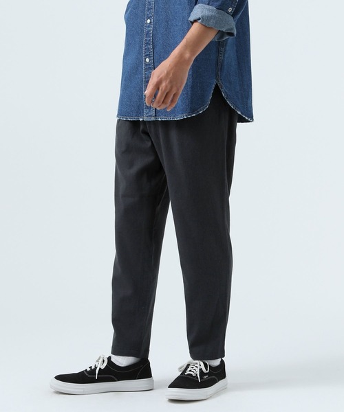 BAYFLOW(ベイフロー)の「リネンスリムテーパードパンツ(その他パンツ・メンズ・チャコール/カーキ/アイボリー/ブルー・SMALL/MEDIUM/LARGE)」の6枚目の写真