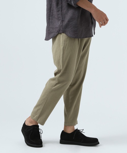 BAYFLOW(ベイフロー)の「リネンスリムテーパードパンツ(その他パンツ・メンズ・チャコール/カーキ/アイボリー/ブルー・SMALL/MEDIUM/LARGE)」の12枚目の写真