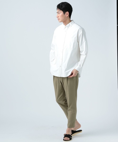 BAYFLOW(ベイフロー)の「リネンスリムテーパードパンツ(その他パンツ・メンズ・チャコール/カーキ/アイボリー/ブルー・SMALL/MEDIUM/LARGE)」の13枚目の写真