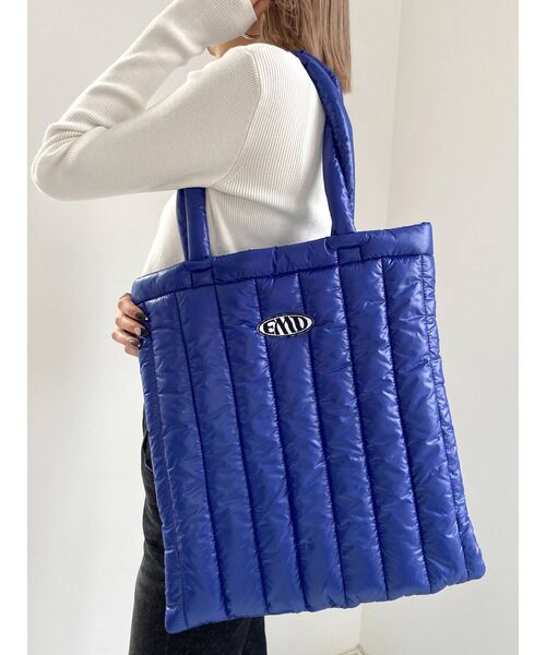 EMODA（エモダ）の「キルティングトートバッグ（トートバッグ・レディース・ホワイト/ブラック/ブルー・FREE）」の6枚目の写真