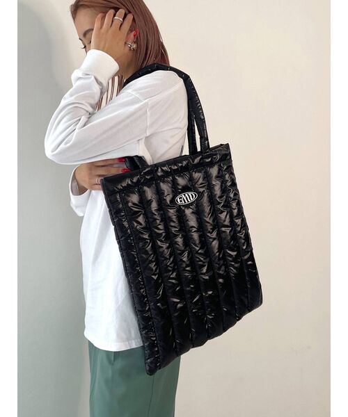 EMODA（エモダ）の「キルティングトートバッグ（トートバッグ・レディース・ホワイト/ブラック/ブルー・FREE）」の8枚目の写真
