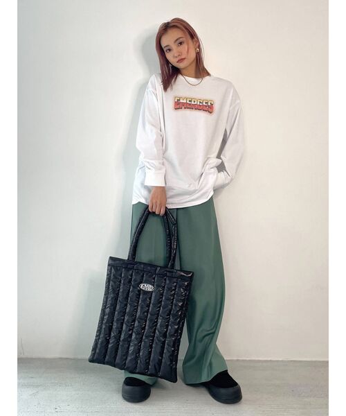 EMODA（エモダ）の「キルティングトートバッグ（トートバッグ・レディース・ホワイト/ブラック/ブルー・FREE）」の10枚目の写真