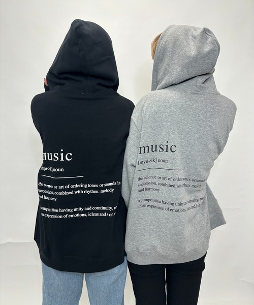 Alite cloth(アリーテクロス)の「バックメッセージプリントフルジップパーカー(パーカー・レディース・ブラック/オートミール/グレー/ブラウン/ネイビー・XL/M/2XL/L)」の2枚目の写真