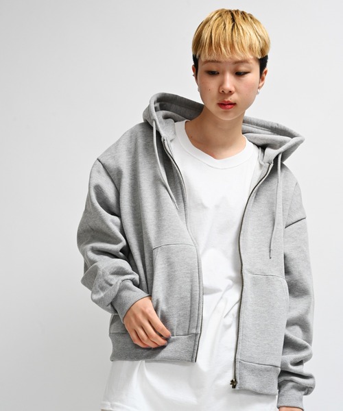 Alite cloth(アリーテクロス)の「バックメッセージプリントフルジップパーカー(パーカー・レディース・ブラック/オートミール/グレー/ブラウン/ネイビー・XL/M/2XL/L)」の6枚目の写真