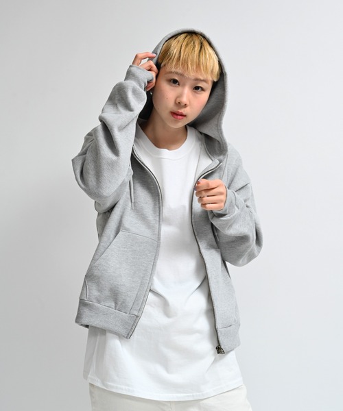 Alite cloth(アリーテクロス)の「バックメッセージプリントフルジップパーカー(パーカー・レディース・ブラック/オートミール/グレー/ブラウン/ネイビー・XL/M/2XL/L)」の10枚目の写真