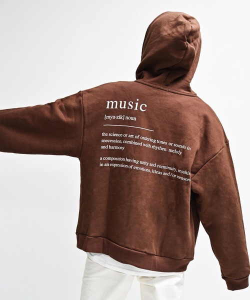 Alite cloth(アリーテクロス)の「バックメッセージプリントフルジップパーカー(パーカー・レディース・ブラック/オートミール/グレー/ブラウン/ネイビー・XL/M/2XL/L)」の15枚目の写真