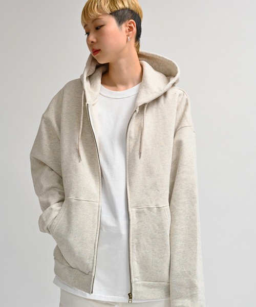 Alite cloth(アリーテクロス)の「バックメッセージプリントフルジップパーカー(パーカー・レディース・ブラック/オートミール/グレー/ブラウン/ネイビー・XL/M/2XL/L)」の17枚目の写真