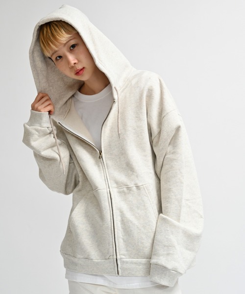 Alite cloth(アリーテクロス)の「バックメッセージプリントフルジップパーカー(パーカー・レディース・ブラック/オートミール/グレー/ブラウン/ネイビー・XL/M/2XL/L)」の19枚目の写真