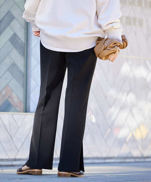 JOURNAL STANDARD(ジャーナルスタンダード)の「《追加》ダブルクロススリムパンツ(スラックス・レディース・ブラック/ネイビー・38/36/40)」の5枚目の写真