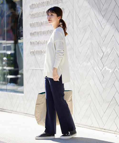 JOURNAL STANDARD(ジャーナルスタンダード)の「《追加》ダブルクロススリムパンツ(スラックス・レディース・ブラック/ネイビー・38/36/40)」の12枚目の写真