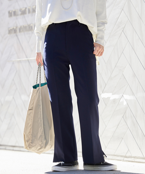 JOURNAL STANDARD(ジャーナルスタンダード)の「《追加》ダブルクロススリムパンツ(スラックス・レディース・ブラック/ネイビー・38/36/40)」の13枚目の写真