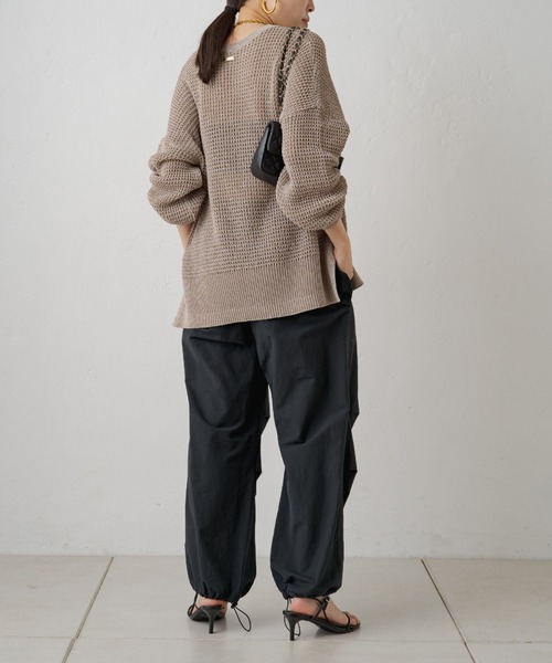 LOUNGEDRESS（ラウンジドレス）の「【earthy_/アーシー】パラシュートパンツ（カーゴパンツ・レディース・ブラック/カーキ/ホワイト・FREE）」の20枚目の写真