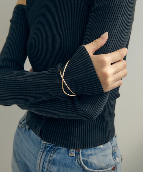 GOLDY（ゴールディ）の「ストローク ライン バングル（バングル/リストバンド・レディース・ゴールド/シルバー系その他/ゴールド系その他/シルバー・FREE）」の12枚目の写真
