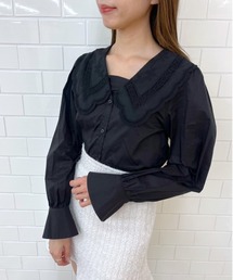 OLIVE des OLIVE | レース衿ブラウス(シャツ/ブラウス)