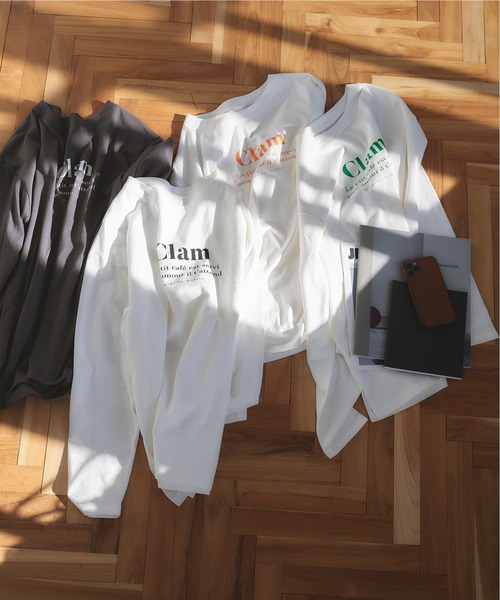 titivate(ティティベイト)の「ロゴプリントロングスリーブTシャツ(Tシャツ/カットソー・レディース・ホワイト系その他/グレー系その他/ホワイト系その他2/ホワイト系その他3・FREE)」の5枚目の写真