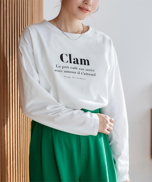 titivate(ティティベイト)の「ロゴプリントロングスリーブTシャツ(Tシャツ/カットソー・レディース・ホワイト系その他/グレー系その他/ホワイト系その他2/ホワイト系その他3・FREE)」の13枚目の写真