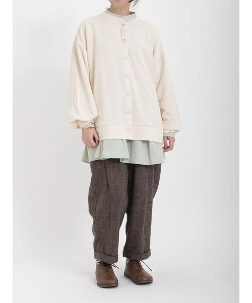 Samansa Mos2（サマンサ モスモス）の「柄アソートタック切替チュニック（シャツ/ブラウス・レディース・オフホワイト/ミント/ブルー/ベージュ/ブラック・ﾌﾘ-）」の21枚目の写真