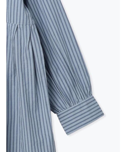 Samansa Mos2（サマンサ モスモス）の「柄アソートタック切替チュニック（シャツ/ブラウス・レディース・オフホワイト/ミント/ブルー/ベージュ/ブラック・ﾌﾘ-）」の9枚目の写真