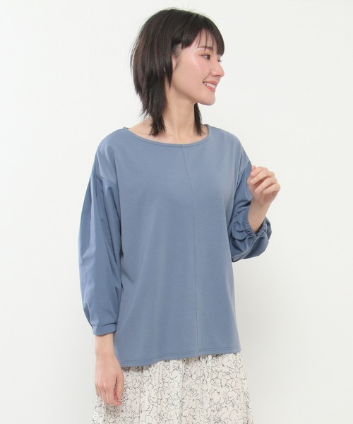 ikka(イッカ)の「袖シャツ切り替えプルオーバー(Tシャツ/カットソー・レディース・スカイブルー/ブラック/ライトグレー・M/L)」の19枚目の写真