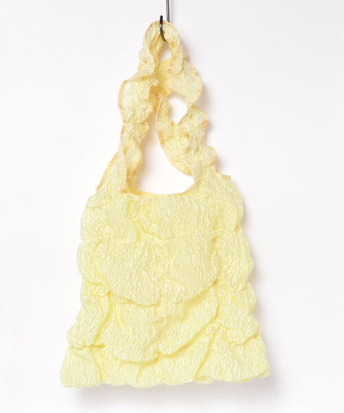 Casselini(キャセリーニ)の「【CASSELINI/キャセリーニ】シャーリングトートバッグ(トートバッグ・レディース・イエロー/ブラック・FREE)」の6枚目の写真