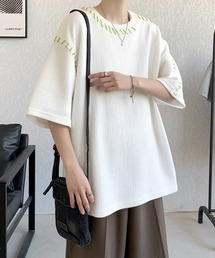 【FVLMEN】hand stitch halfsleeve tee/ハンドステッチ ハーフスリーブ T