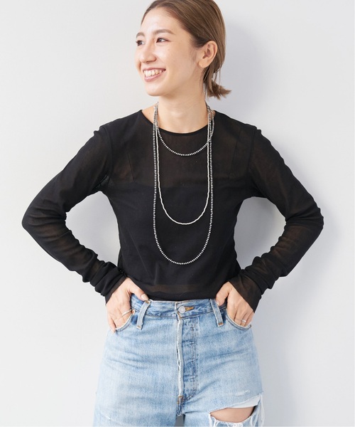 plage（プラージュ）の「《追加》Mesh Sheer ロンT 3（Tシャツ