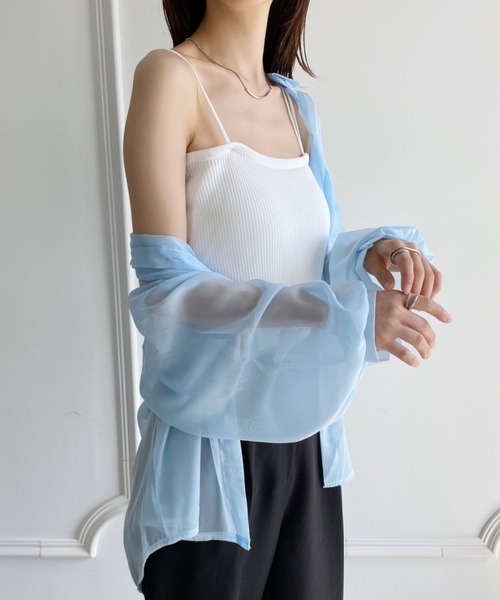 yuue' ( wear )（ユーイ）の「シンプルキャミソール（キャミソール・レディース・ベージュ/モカ/オフホワイト/ブラック・SMALL/MEDIUM/LARGE）」の6枚目の写真