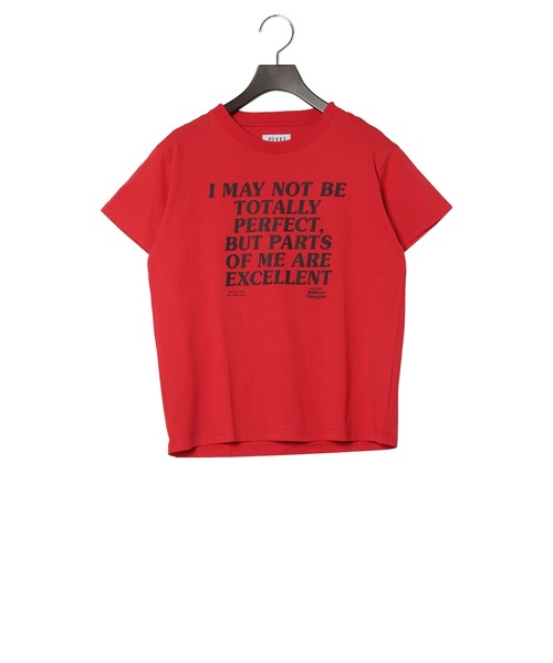 Yucca(ユッカ)の「I MAY NOT プリントTシャツ(MEKKE 低身長向け)(Tシャツ/カットソー・レディース・ネイビー/レッド/オートミール・FREE)」の17枚目の写真