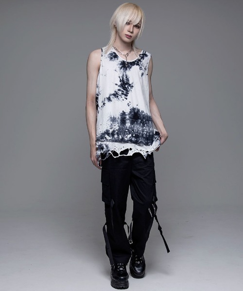 CIVARIZE（シヴァーライズ）の「『CIVARIZE/シヴァーライズ』フェイクレイヤードタンクトップ（タンクトップ・メンズ・ブラック×レッド/ブラック/ブラック×ホワイト/A・FREE）」の15枚目の写真