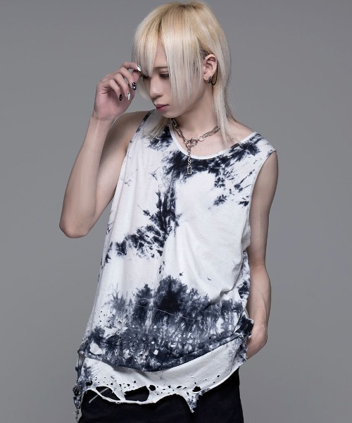CIVARIZE（シヴァーライズ）の「『CIVARIZE/シヴァーライズ』フェイクレイヤードタンクトップ（タンクトップ・メンズ・ブラック×レッド/ブラック/ブラック×ホワイト/A・FREE）」の14枚目の写真