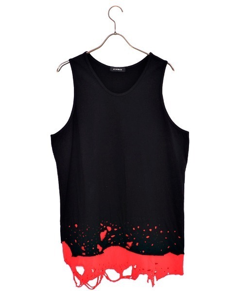 CIVARIZE（シヴァーライズ）の「『CIVARIZE/シヴァーライズ』フェイクレイヤードタンクトップ（タンクトップ・メンズ・ブラック×レッド/ブラック/ブラック×ホワイト/A・FREE）」の20枚目の写真