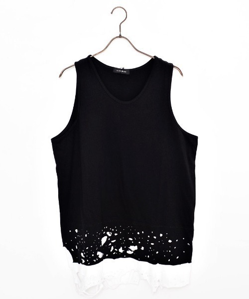 CIVARIZE（シヴァーライズ）の「『CIVARIZE/シヴァーライズ』フェイクレイヤードタンクトップ（タンクトップ・メンズ・ブラック×レッド/ブラック/ブラック×ホワイト/A・FREE）」の22枚目の写真