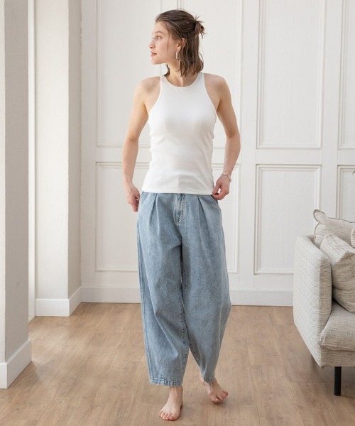 bijorie（ビジュリィ）の「【bijorie】カップ付きアメスリ／NEW BASIC series 23S（タンクトップ・レディース・チャコールグレー/オフホワイト/レッド・MEDIUM/LARGE/LG）」の17枚目の写真