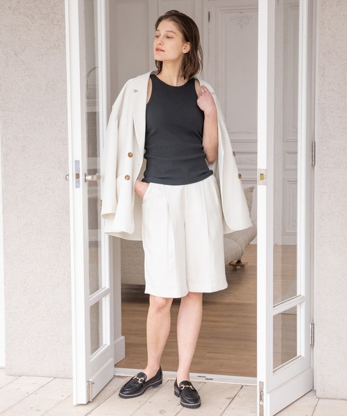 bijorie（ビジュリィ）の「【bijorie】カップ付きアメスリ／NEW BASIC series 23S（タンクトップ・レディース・チャコールグレー/オフホワイト/レッド・MEDIUM/LARGE/LG）」の15枚目の写真