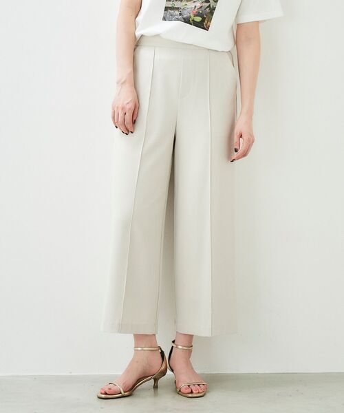 le.coeur blanc（ルクールブラン）の「リネンライクワイドクロップドパンツ（その他パンツ・レディース・ライトベージュ/サックスブルー/ブラック・38/36）」の20枚目の写真