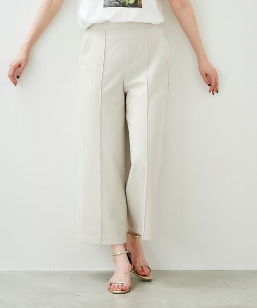 le.coeur blanc（ルクールブラン）の「リネンライクワイドクロップドパンツ（その他パンツ・レディース・ライトベージュ/サックスブルー/ブラック・38/36）」の17枚目の写真