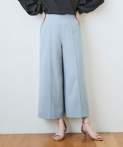 le.coeur blanc（ルクールブラン）の「リネンライクワイドクロップドパンツ（その他パンツ・レディース・ライトベージュ/サックスブルー/ブラック・38/36）」の15枚目の写真
