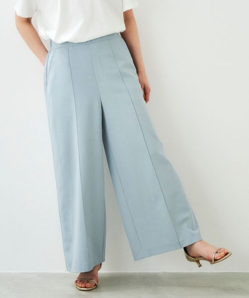 le.coeur blanc（ルクールブラン）の「リネンライクワイドクロップドパンツ（その他パンツ・レディース・ライトベージュ/サックスブルー/ブラック・38/36）」の10枚目の写真
