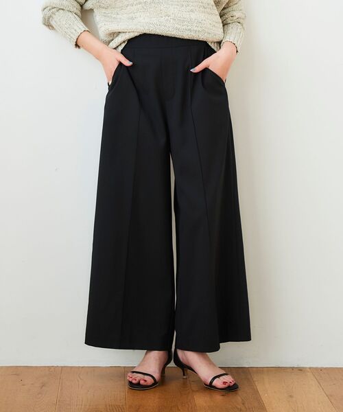 le.coeur blanc（ルクールブラン）の「リネンライクワイドクロップドパンツ（その他パンツ・レディース・ライトベージュ/サックスブルー/ブラック・38/36）」の13枚目の写真