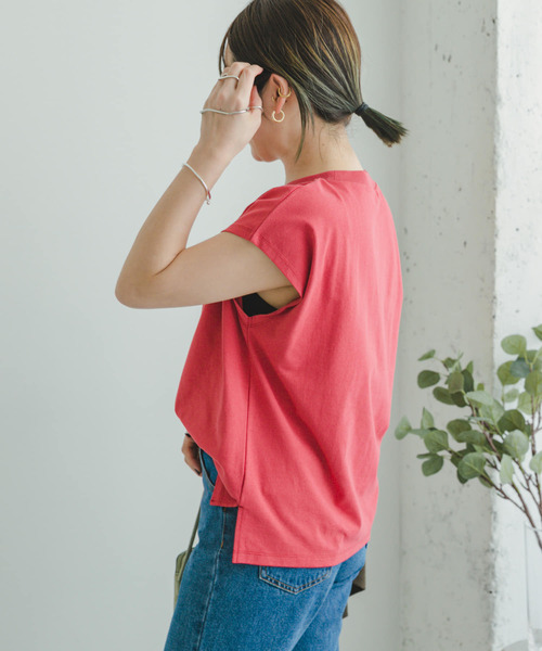 ITEMS URBANRESEARCH（アイテムズ アーバンリサーチ）の「『UR TECH』クルーネックノースリーブTシャツ（Tシャツ/カットソー・レディース・ホワイト/レッド/ブラック/ブルー系その他・FREE）」の10枚目の写真