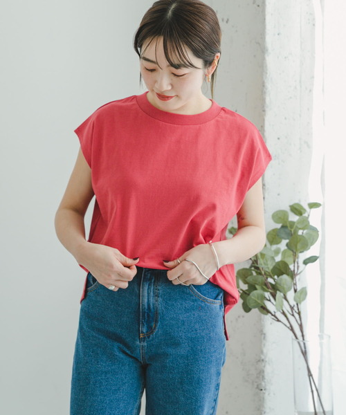 ITEMS URBANRESEARCH（アイテムズ アーバンリサーチ）の「『UR TECH』クルーネックノースリーブTシャツ（Tシャツ/カットソー・レディース・ホワイト/レッド/ブラック/ブルー系その他・FREE）」の11枚目の写真