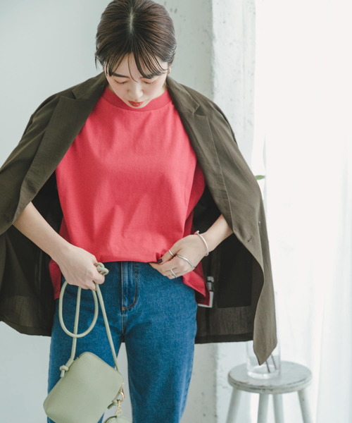 ITEMS URBANRESEARCH（アイテムズ アーバンリサーチ）の「『UR TECH』クルーネックノースリーブTシャツ（Tシャツ/カットソー・レディース・ホワイト/レッド/ブラック/ブルー系その他・FREE）」の12枚目の写真