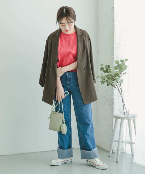 ITEMS URBANRESEARCH（アイテムズ アーバンリサーチ）の「『UR TECH』クルーネックノースリーブTシャツ（Tシャツ/カットソー・レディース・ホワイト/レッド/ブラック/ブルー系その他・FREE）」の14枚目の写真