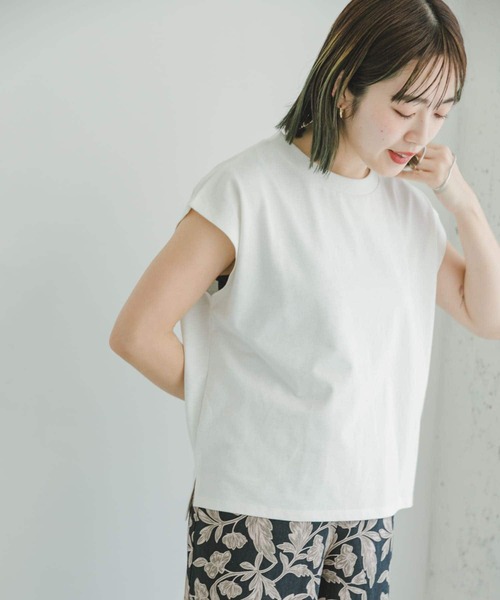 ITEMS URBANRESEARCH（アイテムズ アーバンリサーチ）の「『UR TECH』クルーネックノースリーブTシャツ（Tシャツ/カットソー・レディース・ホワイト/レッド/ブラック/ブルー系その他・FREE）」の22枚目の写真