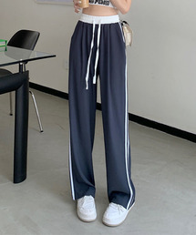 2ライン グレーカラー トラックパンツ culw420