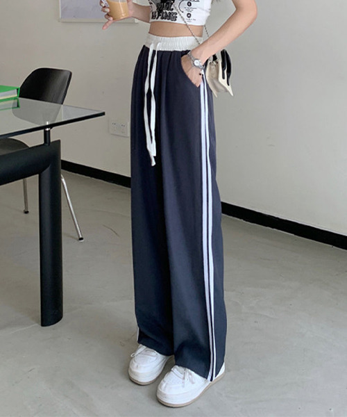 c.u.l（シーユーエル）の「2ライン グレーカラー トラックパンツ culw420（その他パンツ・レディース・グレー・FREE）」の10枚目の写真
