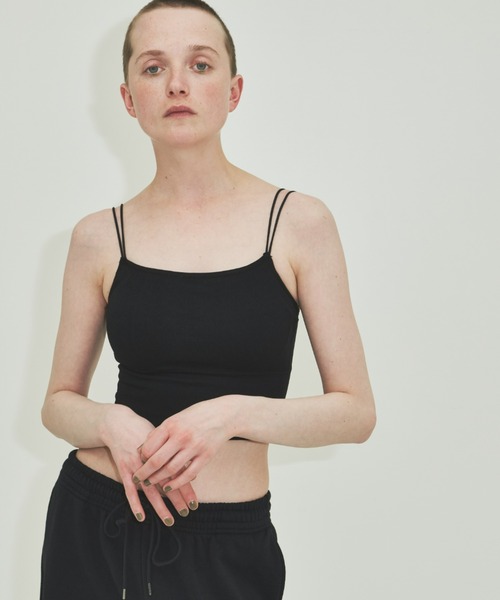 un/neu（アンノイ）の「ダブルストラップカップ付きインナー（キャミソール・レディース・ホワイト/ブラック・FREE）」の8枚目の写真