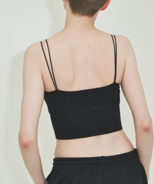 un/neu（アンノイ）の「ダブルストラップカップ付きインナー（キャミソール・レディース・ホワイト/ブラック・FREE）」の12枚目の写真
